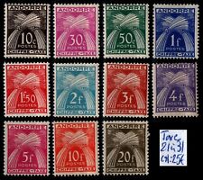 Andorre timbres taxe d'occasion  France