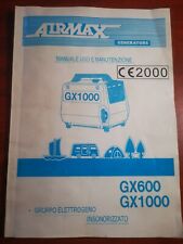 Manuale airmax gx600 usato  Trento