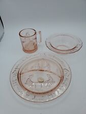 Vtg pink glass for sale  Shipping to Ireland