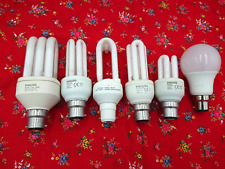 Used, 6 x LED + Low Energy CFL Bulbs BC E27 Various Sizes Energy Saving Lamps for sale  Shipping to South Africa