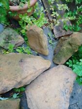 7 Large Garden Stones Rocks Sandstone Rockery Border Pond, a yellowy red - Lot 4 for sale  DAVENTRY