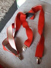 Adult red braces for sale  STONE