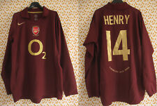Maillot Arsenal 2005 Henry #14 champions league Jersey Nike Manche Longue - L d'occasion  Arles