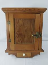 Antique Handmade Pine Wood Wall Hanging Cupboard Spice Cabinet 16 In X  13 In for sale  Shipping to South Africa