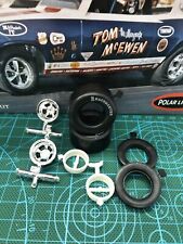 2 Halibrand WHEELS W M&H 1.240 OD W Pad Printed Slicks 1:25 PL LBR Model Parts for sale  Shipping to South Africa
