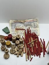 Juego de juguetes Tinker 1953 vintage con instrucciones sin caja 139 piezas segunda mano  Embacar hacia Argentina
