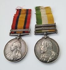 British Boer War QSA KSA Medal Pair Pte W J Hensher 1829 2nd Battalion 60th KRR for sale  Shipping to South Africa