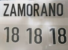 KIT nameset Nome e Numero ZAMORANO 18 X maglia pantaloncini INTER 1998-1999 NERO usato  Andria
