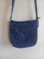 Handtasche blau glitzernieten gebraucht kaufen  Breuna