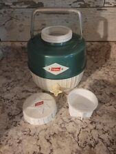 Jarro refrigerador de água vintage Coleman 1 galão verde e branco / com copo, usado comprar usado  Enviando para Brazil