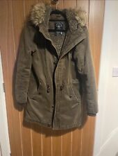 Brown parka coat for sale  LOSTWITHIEL