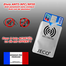 Occasion, Protection carte bancaire sans contact bleu visa  RFID NFC  étui ANTI-PIRATAGE d'occasion  Lilles-Lomme