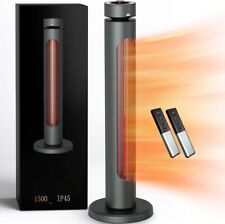 Electric Patio Heater 1500W Infrared 33Inch and Remote Control Black XINGYARD, used for sale  Shipping to South Africa
