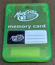 Mad Catz Memory Card for PS1/2 Neon Green Sony Playstation One for sale  Shipping to South Africa