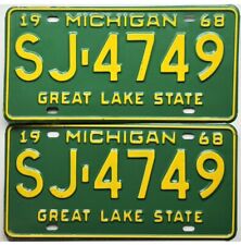 1968 michigan license plate for sale  Fitchburg
