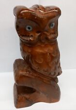 Wooden owl carving for sale  BRADFORD