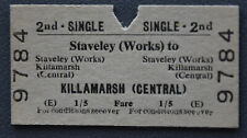 Railway ticket staveley for sale  CHESTERFIELD