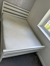 White wooden bed for sale  RUISLIP