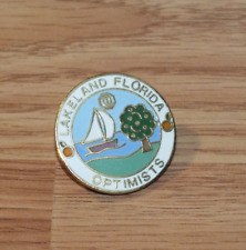 Vintage Lakeland Florida Optimist Collectible Boat & Tree Cub Souvenir Lapel Pin for sale  Shipping to South Africa