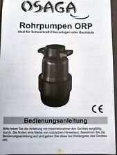 Rohrpumpe teich gebraucht kaufen  Zörbig