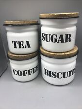 tea coffee sugar canisters for sale  Shipping to Ireland