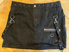 Vintage Tripp NYC Skirt Buckles, Straps, Zippers Size Medium Black Y2K for sale  Shipping to South Africa