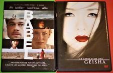 BABEL + MEMORIAS DE UNA GEISHA / Memoirs of a Geisha -DVD R2- English Español  segunda mano  El Prat de Llobregat