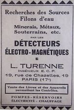 Publicité 1934 détecteur d'occasion  Compiègne