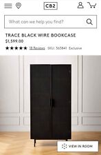 wood bookshelf bookcase black for sale  Doylestown