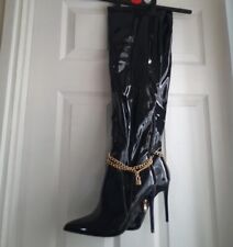 Black patent leather for sale  PONTEFRACT