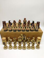 Schachfiguren holz traditionel gebraucht kaufen  München
