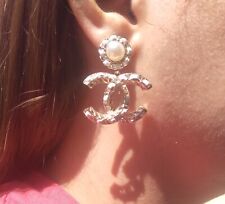 Chanel earrings logo usato  Pontinia