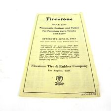 1933 pneus Firestone Lista De Preços tubos pneumáticos Peças Vazadas & PRÉ POSSUÍDO ANTIGO Antigos comprar usado  Enviando para Brazil