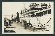 Usado, California Vallejo Cartão Postal Foto Real c.1930 Doca Na Ilha Mare Navy Yard Tropa Ship & Guindastes No.230 comprar usado  Enviando para Brazil