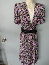 Vestido Vintage RJ Stevens Carol Escritor Secretary Floral Modesto Tamanho 6 comprar usado  Enviando para Brazil