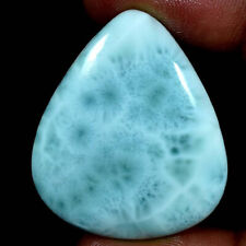 Larimar ( Pectolite) 100% Natural Fine Quality Gemstones Pear Cabochon 56.00Cts. for sale  Shipping to South Africa