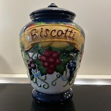 jar biscotti hand painted for sale  Fayetteville