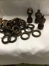 Wooden curtain rings for sale  CALDICOT
