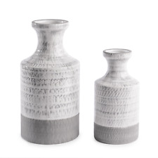 Ceramic vases grey for sale  CHESTERFIELD