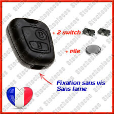 Coque de Clé Plip SANS VIS compatible Peugeot Partner Expert 406 2 Switch + Pile d'occasion  Poitiers