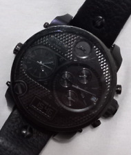 Usado, Relógio masculino Diesel Time Zone cronógrafo preto oversized DZ 7193 comprar usado  Enviando para Brazil