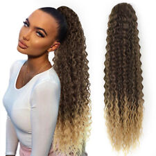 Synthetic Drawstring Ponytail Kinky Curly Ponytail Hair Clip-In Hair Extension for sale  Shipping to South Africa