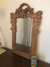 Used, Beautiful hand carved rustic wooden mirror 77cm x 47cm. for sale  Shipping to South Africa