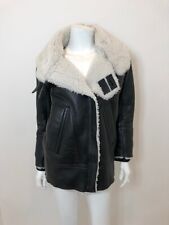IRO Dafny Shearling Jacket in Black Size 34 $2710 til salgs  Frakt til Norway