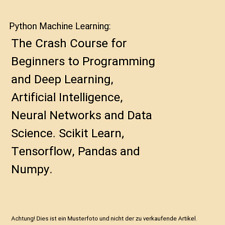 Python machine learning gebraucht kaufen  Trebbin