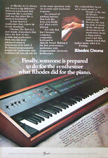 Rhodes chroma synthesizer for sale  BEVERLEY