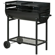 Outsunny Trolley Portable Outdoor Charcoal BBQ Grill Cart 2 Wheels Refurbished for sale  Shipping to South Africa