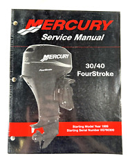 Mercury Service Manual 30 40 FourStroke 90-857046R1 [, used for sale  Shipping to South Africa