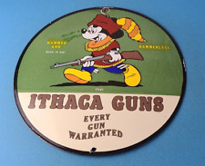 Usado, Letrero de Armas Ithaca Vintage - Letrero de Mickey Mouse - Letrero de Bomba de Gas para Arma de Fuego porcelana segunda mano  Embacar hacia Argentina