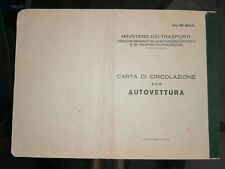 Libretto carta circolazione usato  Torino